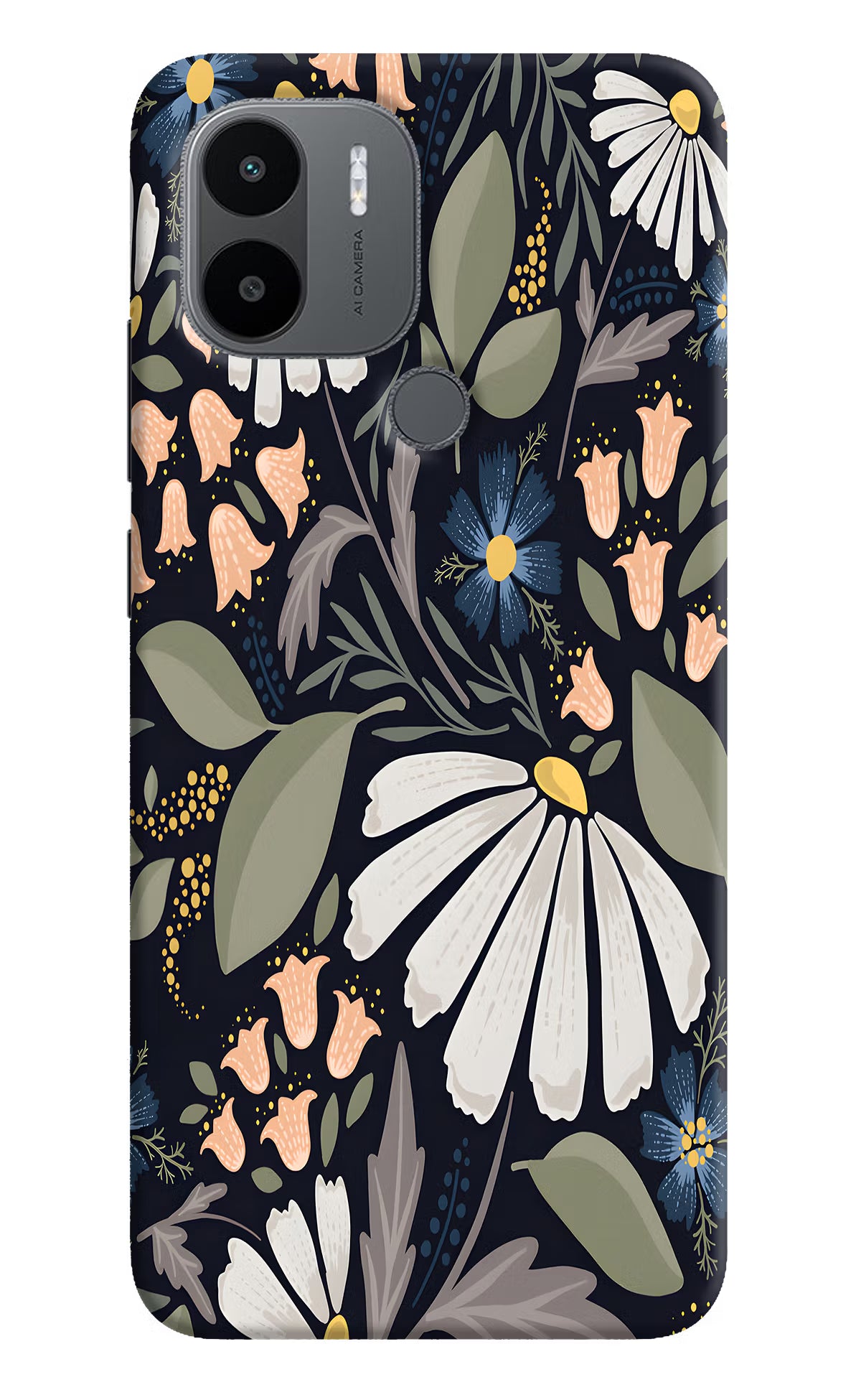 Flowers Art Redmi A1+/A2+ Back Cover