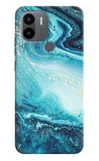 Blue Glitter Marble Redmi A1+/A2+ Back Cover