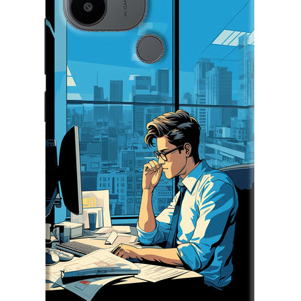 Focused Hustler (AI Generated) Redmi A1+/A2+ Back Cover