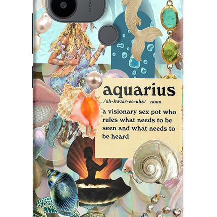 Aquarius Zodiac Redmi A1+/A2+ Hard Case Back Cover by Casekaro
