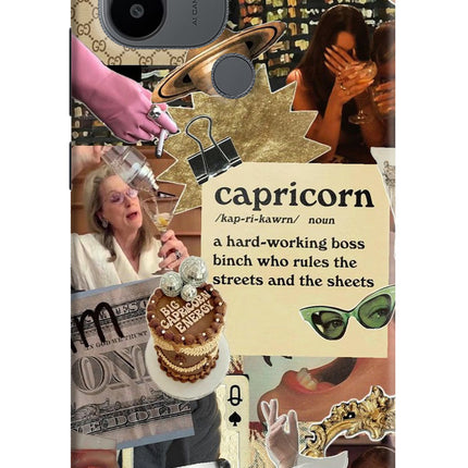 Capricorn Zodiac Redmi A1+/A2+ Hard Case Back Cover by Casekaro