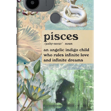 Pisces Zodiac Redmi A1+/A2+ Hard Case Back Cover by Casekaro