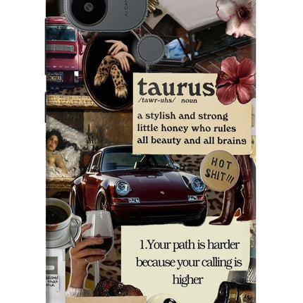 Taurus Zodiac Redmi A1+/A2+ Hard Case Back Cover by Casekaro