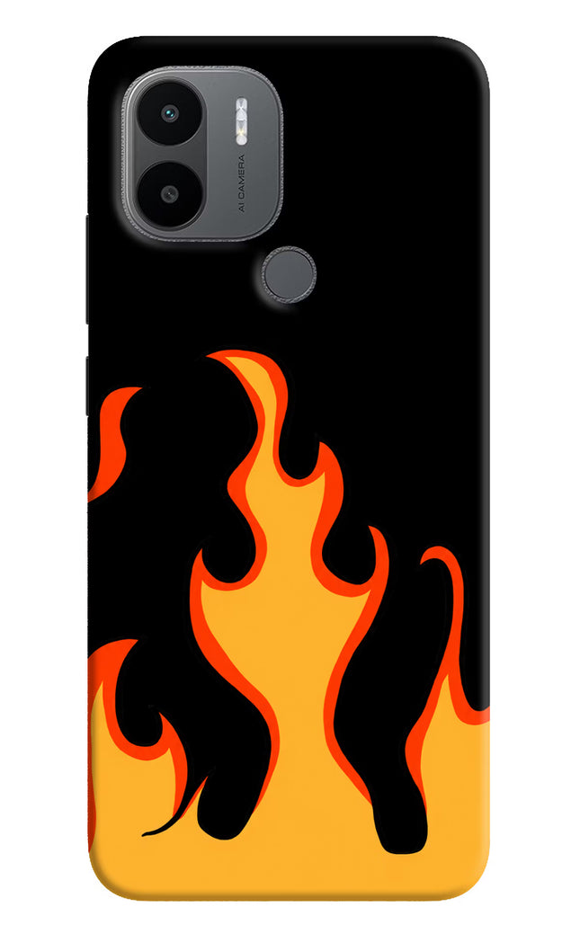 Fired Up – Black Redmi A1+/A2+ Hard Case Back Cover by Casekaro