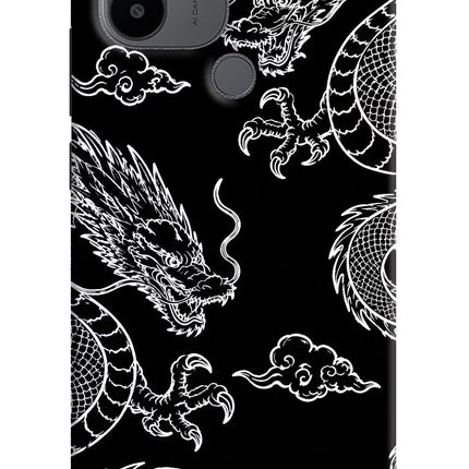 Twin Dragons Redmi A1+/A2+ Hard Case Back Cover by Casekaro