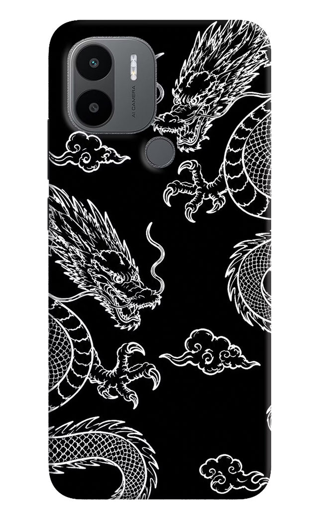 Twin Dragons Redmi A1+/A2+ Hard Case Back Cover by Casekaro