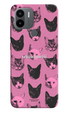 Pink Cats Redmi A1+/A2+ Hard Case Back Cover by Casekaro