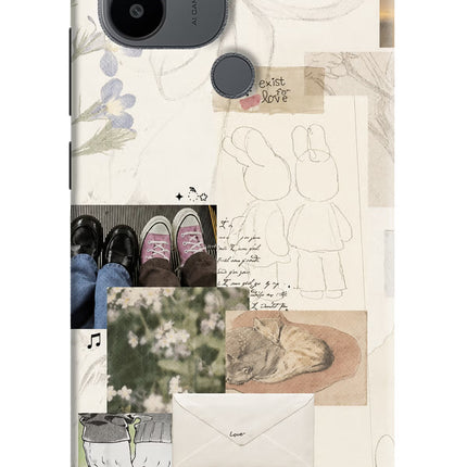 Soft Aesthetic Redmi A1+/A2+ Hard Case Back Cover by Casekaro