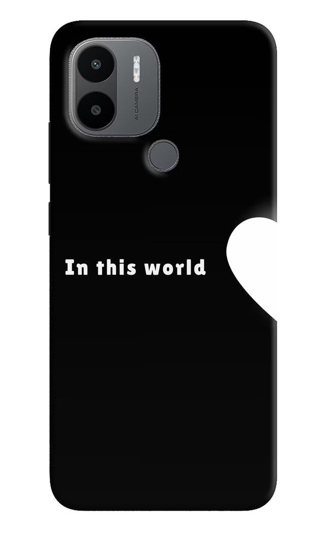 This World Redmi A1+/A2+ Hard Case Back Cover by Casekaro
