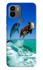 Dolphin vs Cow Redmi A1+/A2+ Hard Case Back Cover by Casekaro