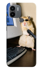 Hacker Hamster Redmi A1+/A2+ Hard Case Back Cover by Casekaro