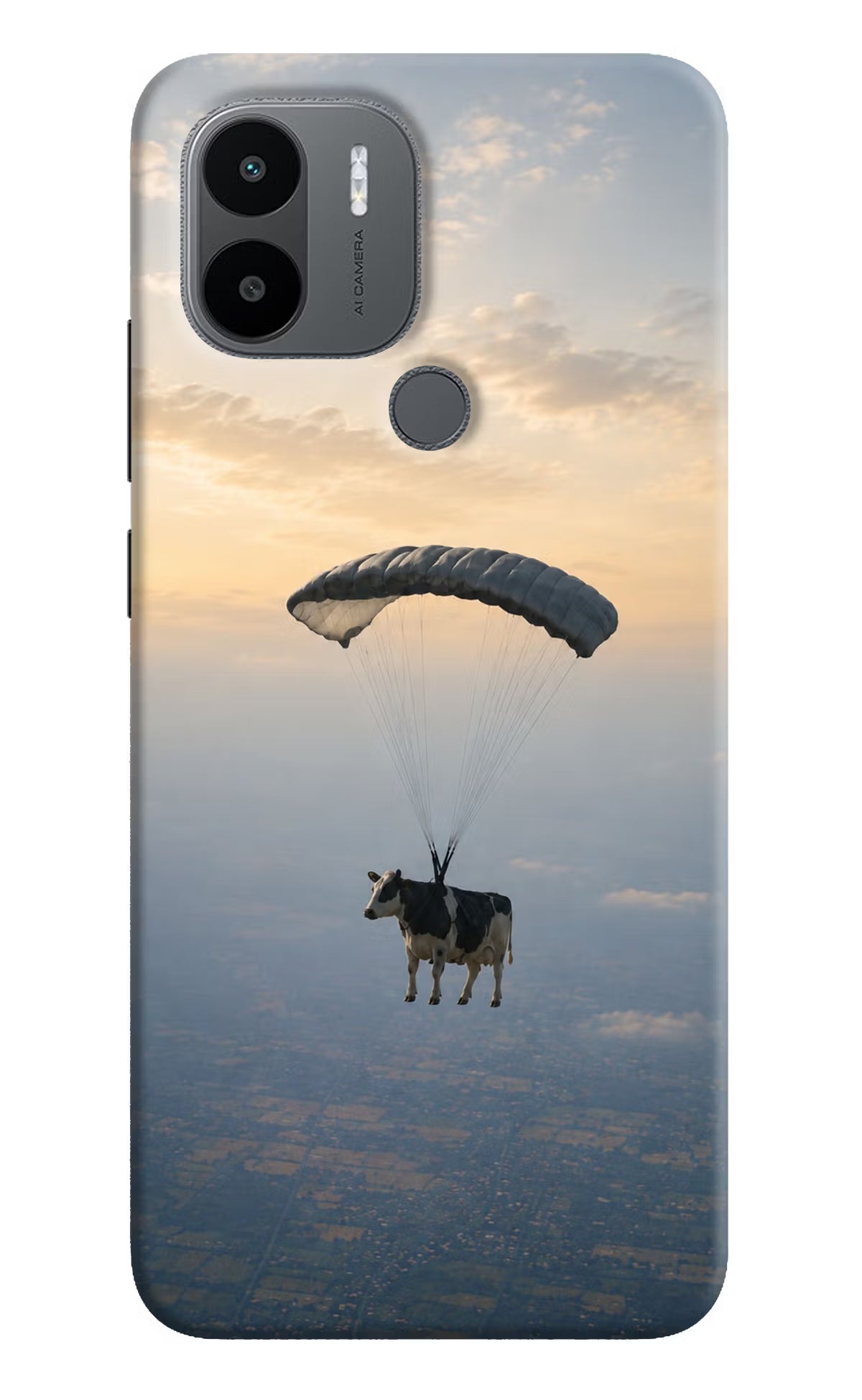 Skydiving Cow Redmi A1+/A2+ Back Cover
