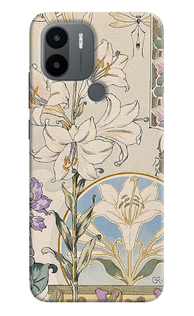 White Lily Redmi A1+/A2+ Hard Case Back Cover by Casekaro