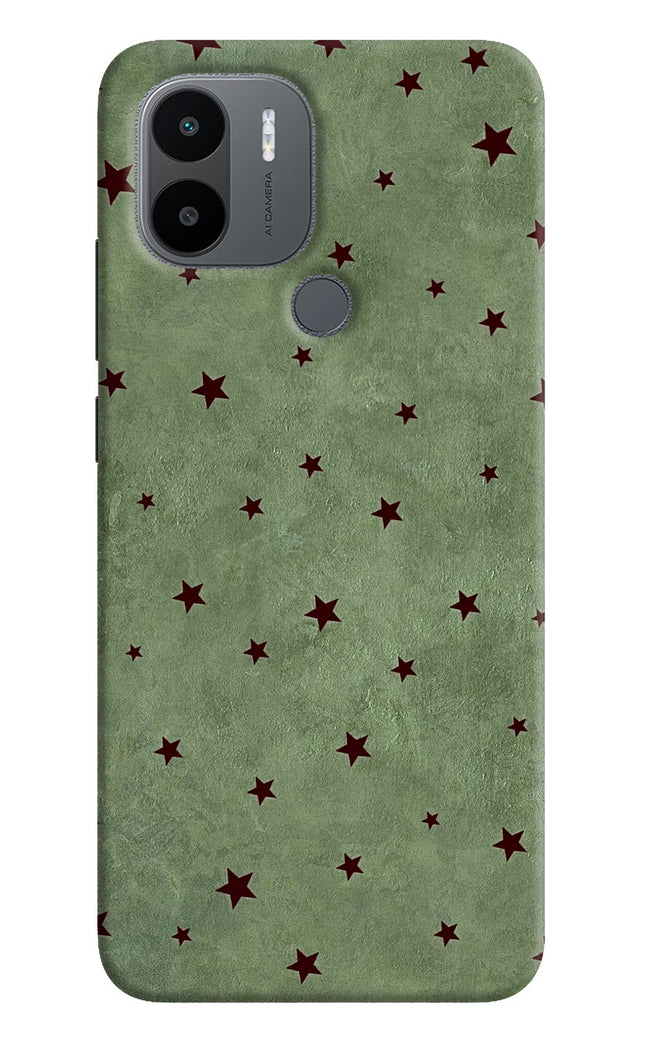 Green Stars Redmi A1+/A2+ Hard Case Back Cover by Casekaro
