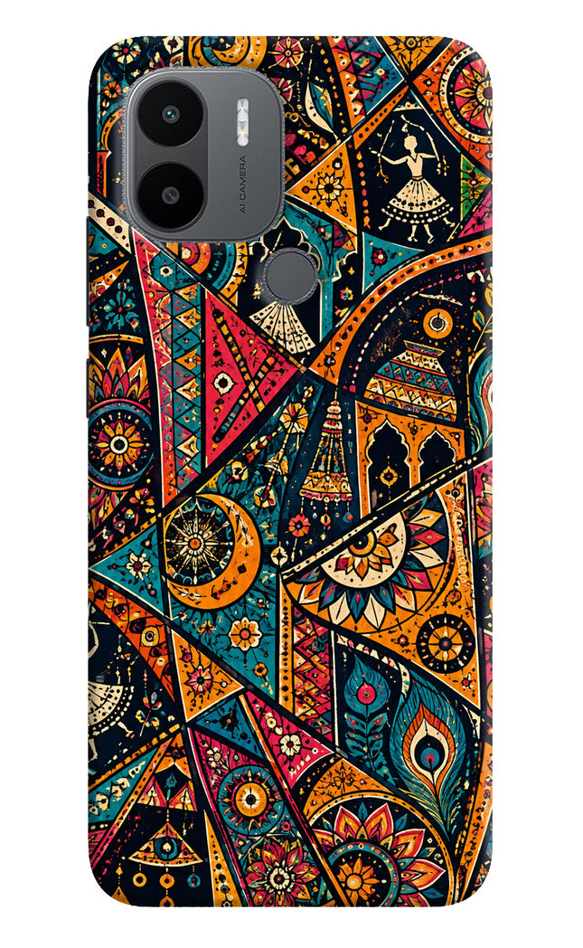 Folk Print Redmi A1+/A2+ Hard Case Back Cover by Casekaro