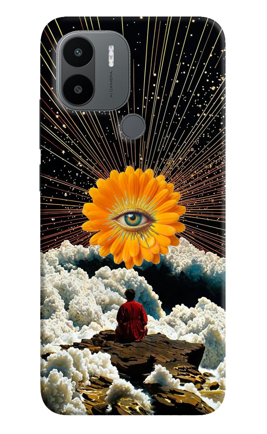 Cosmic Flower Redmi A1+/A2+ Back Cover, Hard case
