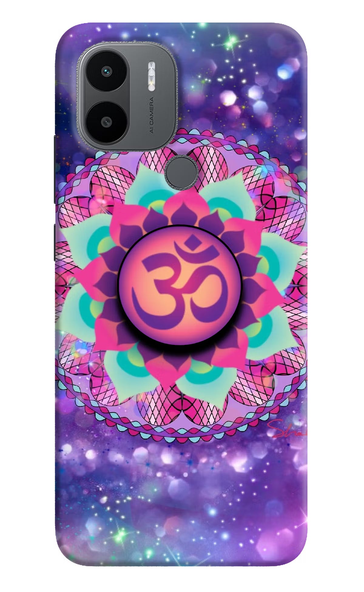 Om Purple Redmi A1+/A2+ Pop Case