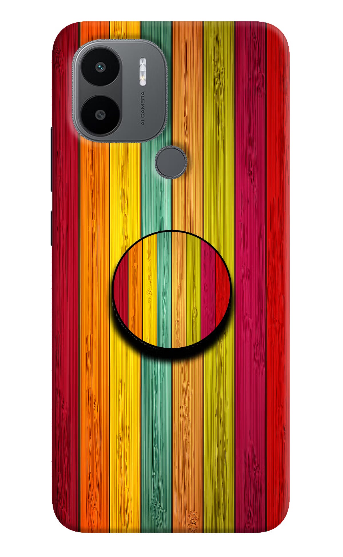 Multicolor Wooden Redmi A1+/A2+ Pop Case