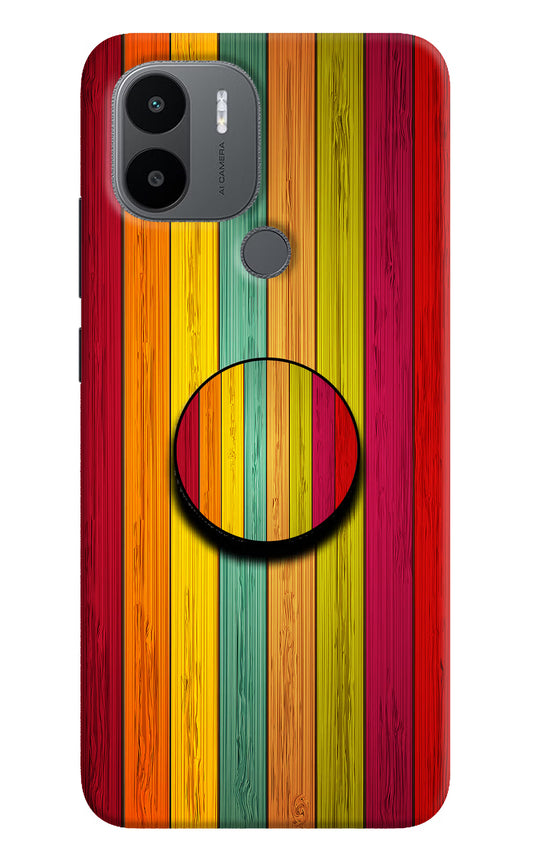 Multicolor Wooden Redmi A1+/A2+ Pop Case