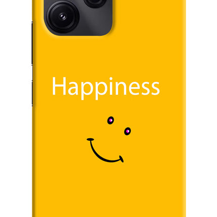 Happiness With Smiley Redmi 12 5G Hard Case Back Cover by Casekaro