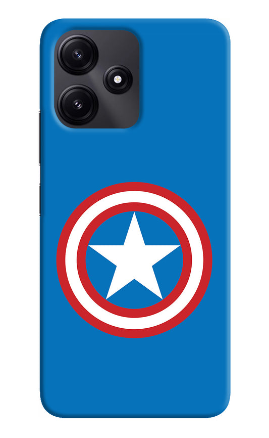 Captain America Logo Redmi 12 5G Back Cover