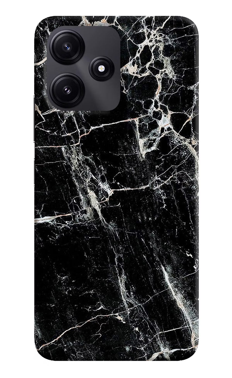 Black Marble Texture Redmi 12 5G Back Cover, Hard case