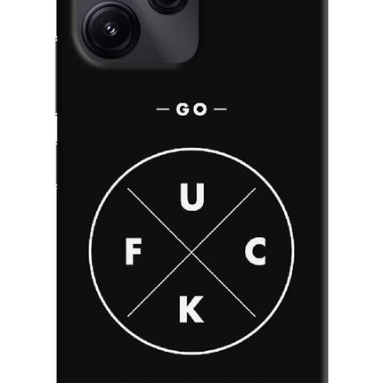 Go Fuck Yourself Redmi 12 5G Hard Case Back Cover by Casekaro