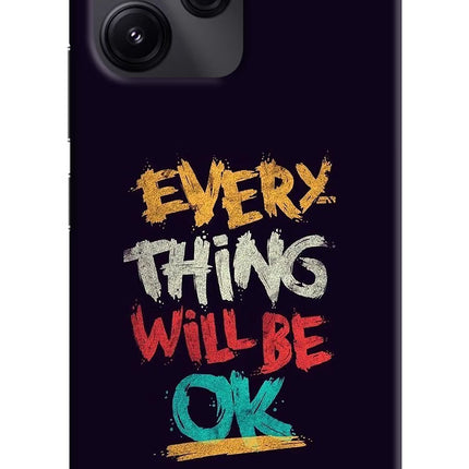 Everything Will Be Ok Redmi 12 5G Hard Case Back Cover by Casekaro