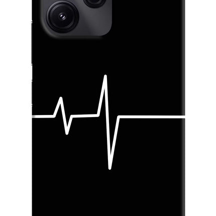Heart Beats Redmi 12 5G Hard Case Back Cover by Casekaro