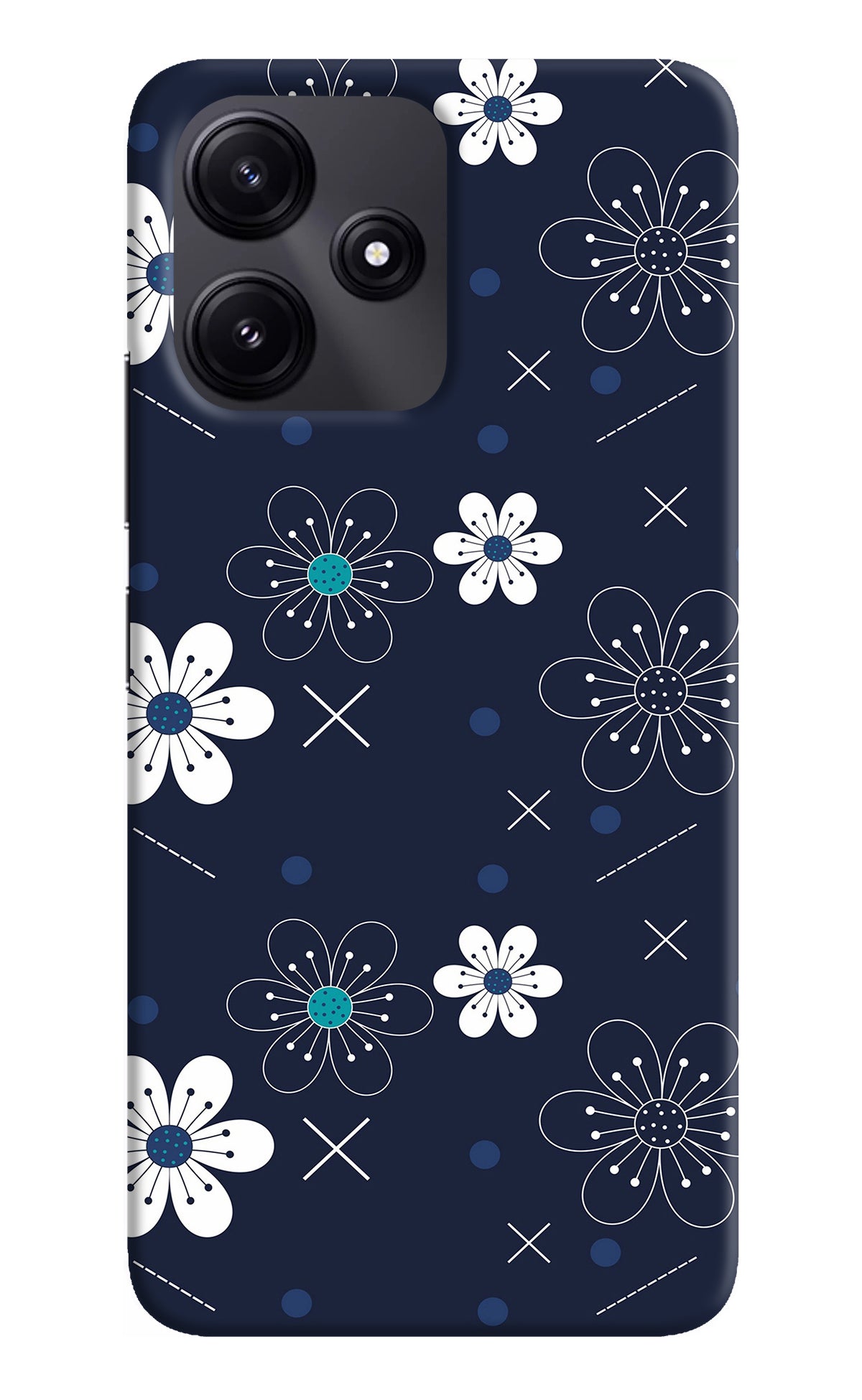 Flowers Redmi 12 5G Back Cover