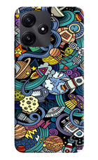 Space Abstract Redmi 12 5G Hard Case Back Cover by Casekaro