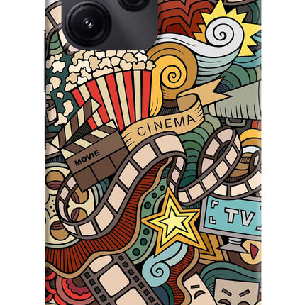 Cinema Abstract Redmi 12 5G Hard Case Back Cover by Casekaro