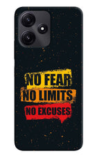 No Fear No Limits No Excuse Redmi 12 5G Hard Case Back Cover by Casekaro