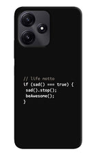 Life Motto Code Redmi 12 5G Hard Case Back Cover by Casekaro