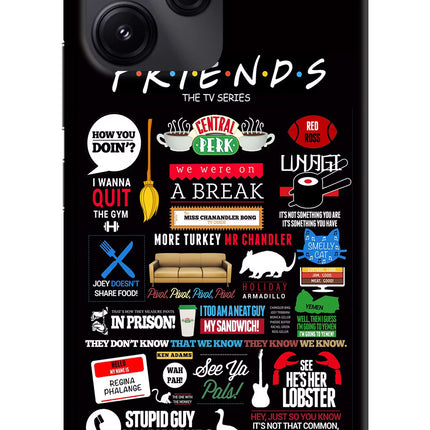 FRIENDS Redmi 12 5G Hard Case Back Cover by Casekaro