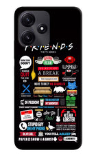 FRIENDS Redmi 12 5G Hard Case Back Cover by Casekaro