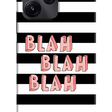 Blah Blah Blah Redmi 12 5G Hard Case Back Cover by Casekaro