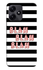Blah Blah Blah Redmi 12 5G Hard Case Back Cover by Casekaro