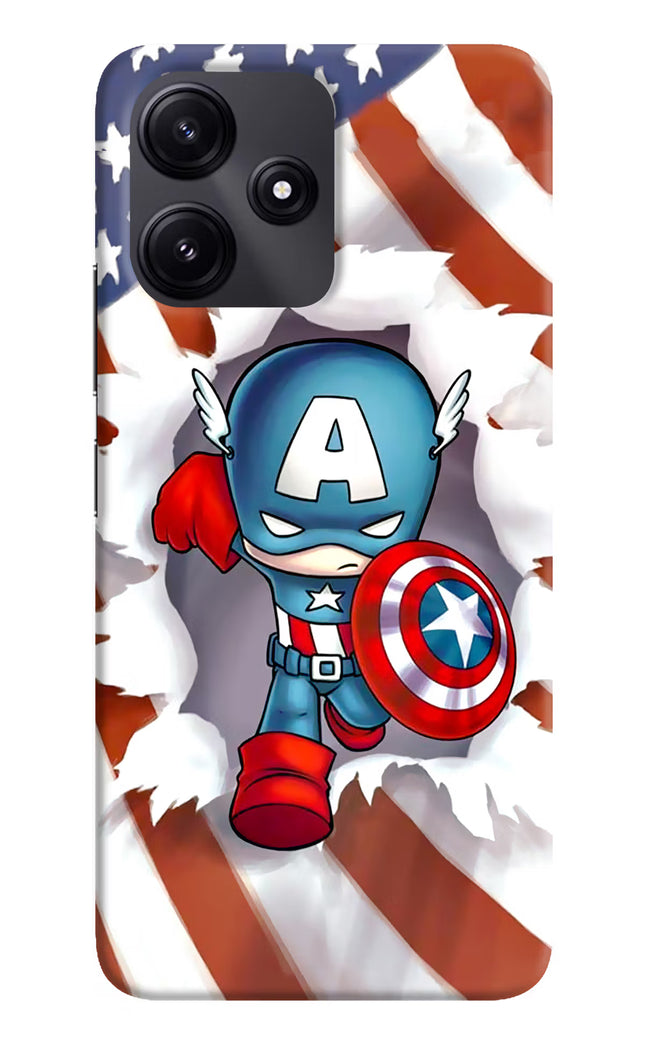 Captain America Redmi 12 5G Hard Case Back Cover by Casekaro