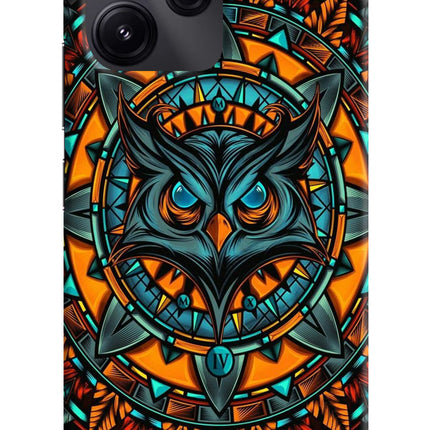 Angry Owl Art Redmi 12 5G Hard Case Back Cover by Casekaro
