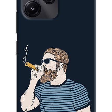 Smoking Redmi 12 5G Hard Case Back Cover by Casekaro