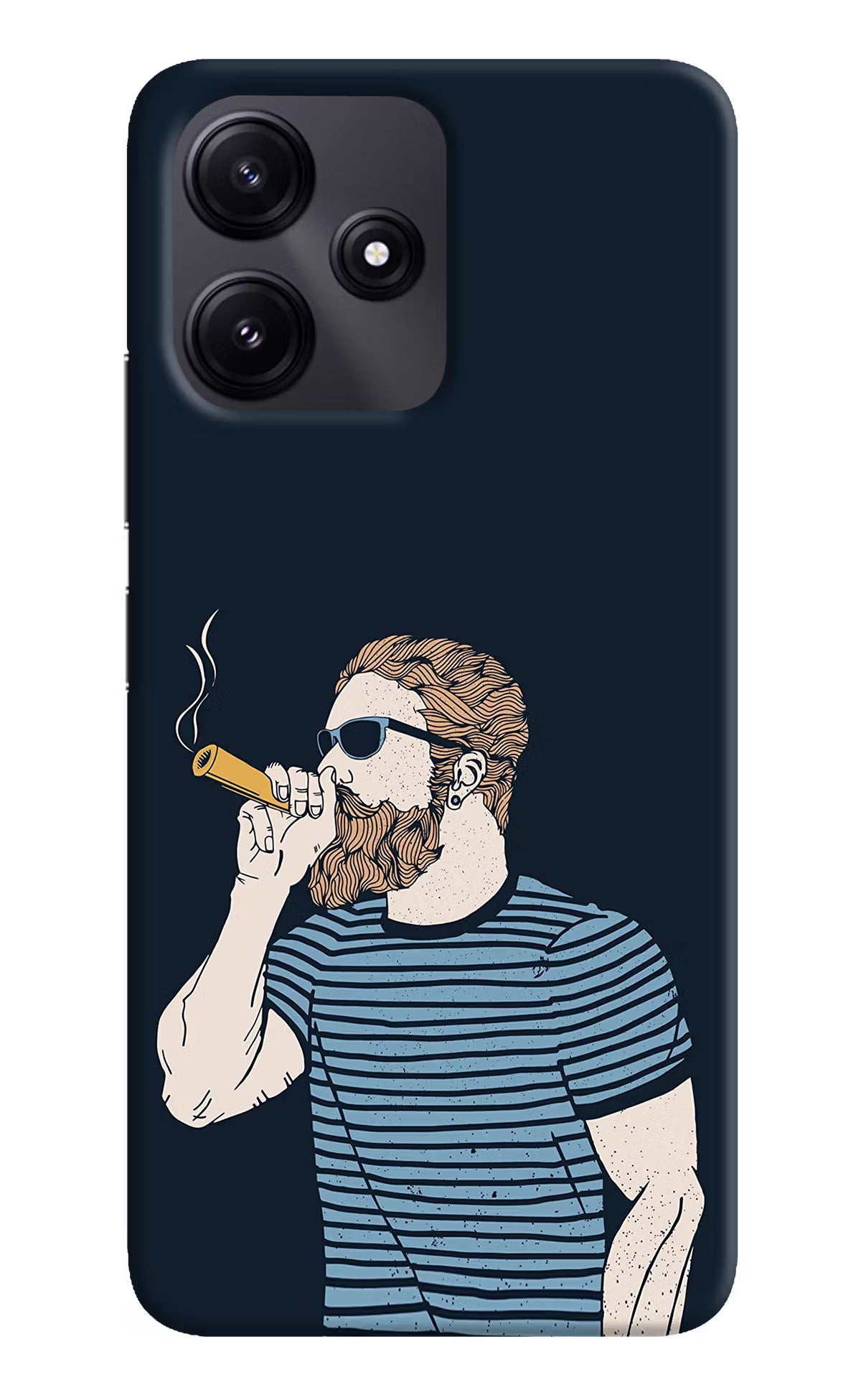 Smoking Redmi 12 5G Hard Case Back Cover by Casekaro