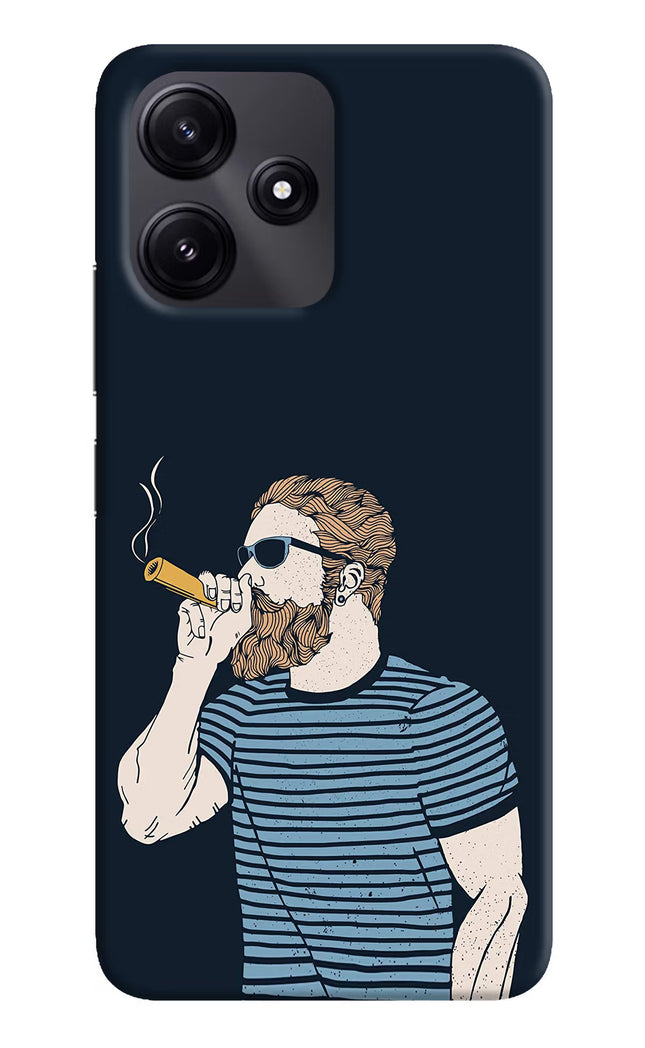Smoking Redmi 12 5G Hard Case Back Cover by Casekaro
