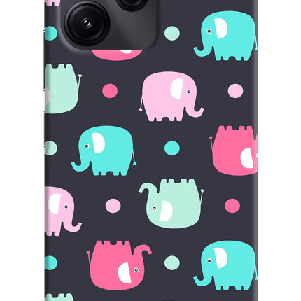 Elephants Redmi 12 5G Hard Case Back Cover by Casekaro