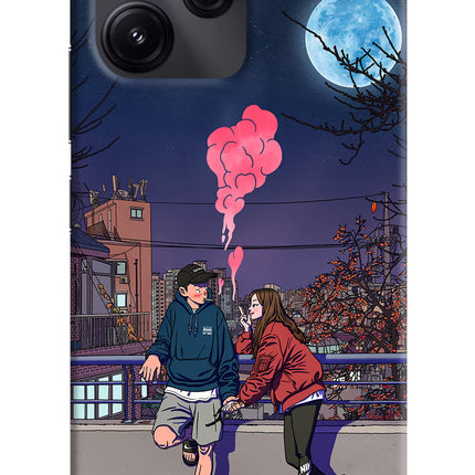 Chilling Couple Redmi 12 5G Hard Case Back Cover by Casekaro