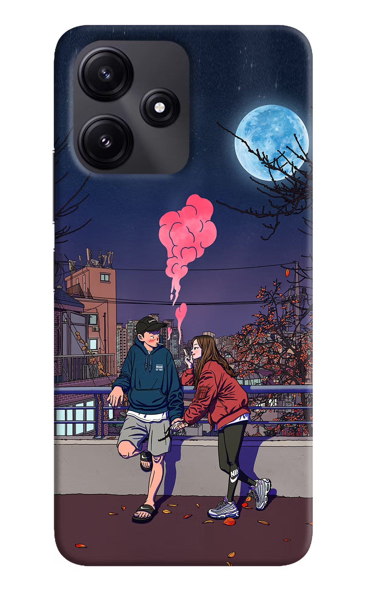 Chilling Couple Redmi 12 5G Hard Case Back Cover by Casekaro