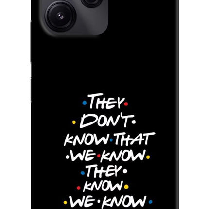 FRIENDS Dialogue Redmi 12 5G Hard Case Back Cover by Casekaro