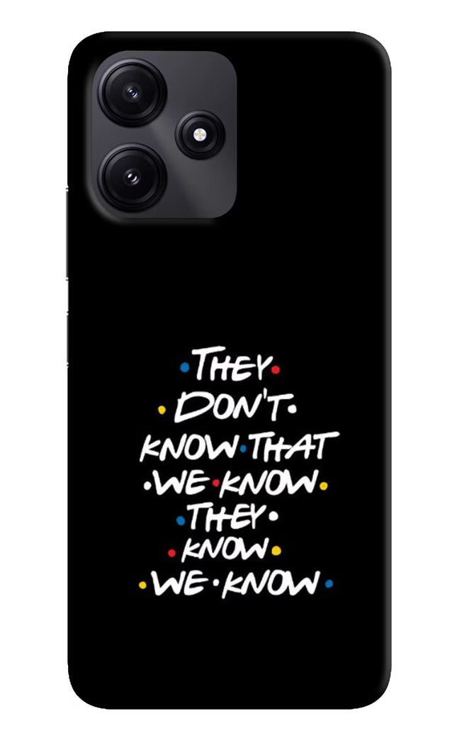 FRIENDS Dialogue Redmi 12 5G Hard Case Back Cover by Casekaro