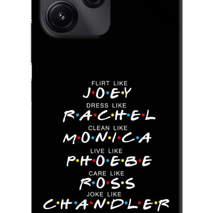 FRIENDS Character Redmi 12 5G Hard Case Back Cover by Casekaro