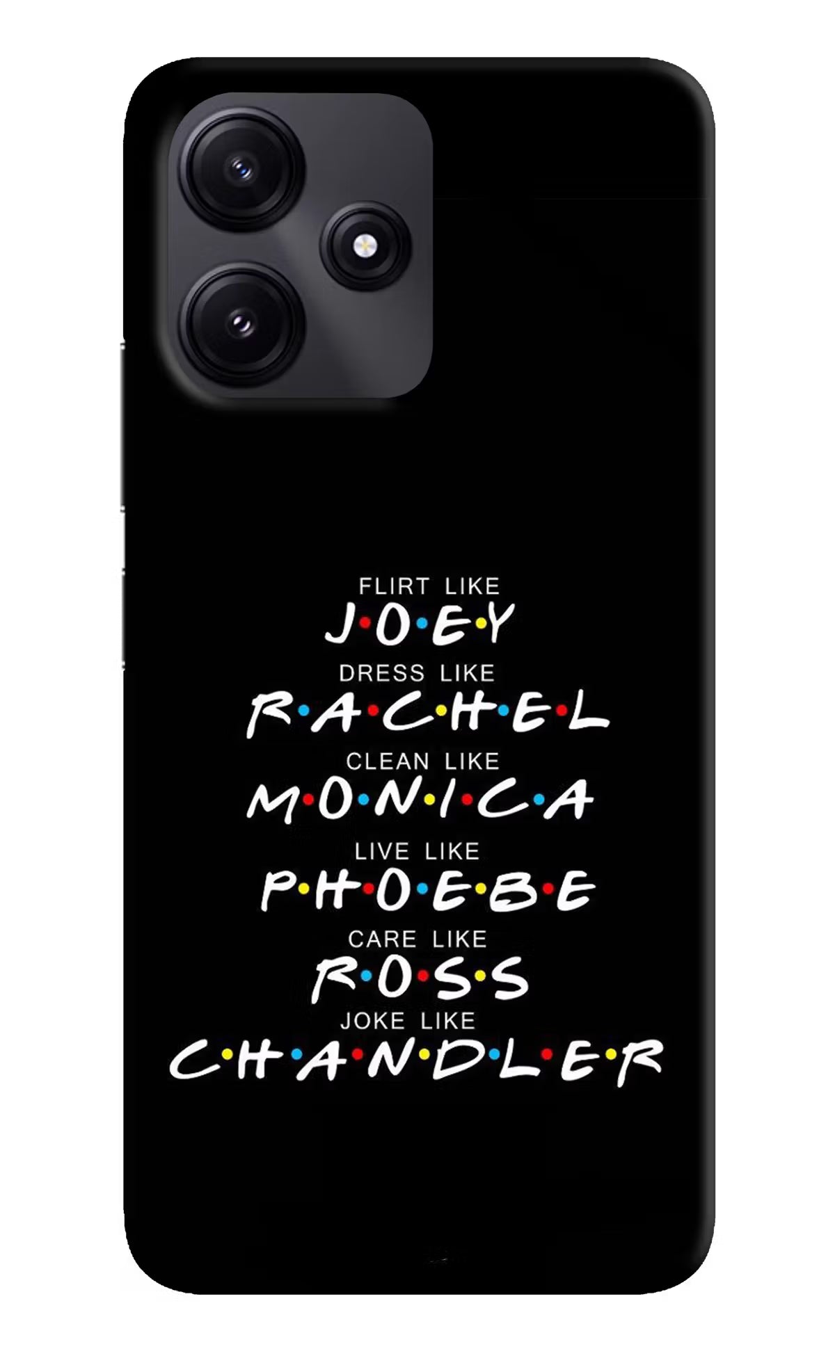 FRIENDS Character Redmi 12 5G Hard Case Back Cover by Casekaro
